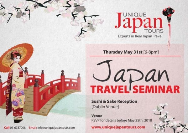 Japan Travel Seminar (with Sushi & Sake Reception)